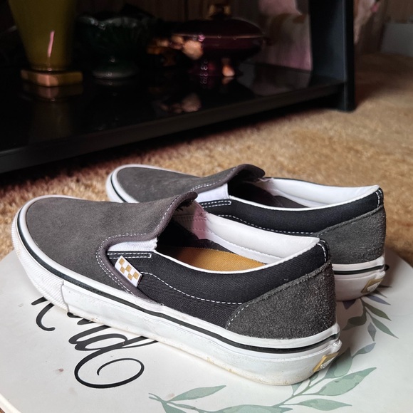 Men’s Van Skate Slip On Raven/Black Skate Shoes size 7.5. - Picture 13 of 17